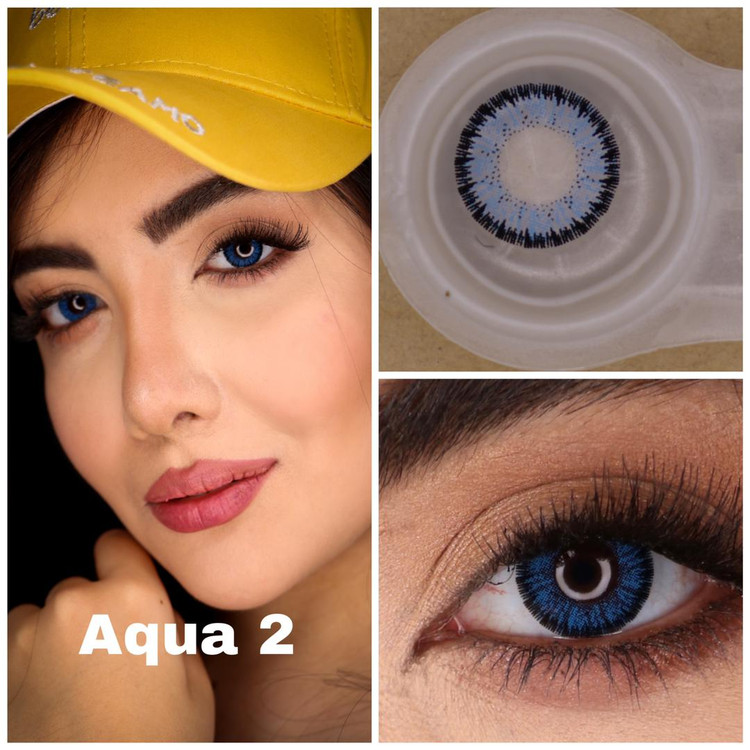 ابی فیروزه ای دور مشکی