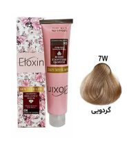 رنگ مو الوکسین سری طبیعی شماره 7W حجم 120 میلی لیتر رنگ گردویی
